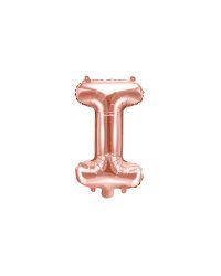 Foil Balloon Letter ''I'', 35cm, rose gold