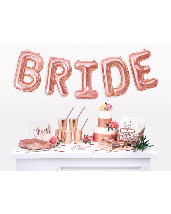 Foil Balloon Letter ''I'', 35cm, rose gold
