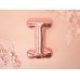 Foil Balloon Letter ''I'', 35cm, rose gold