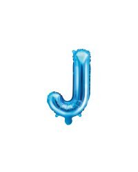 Foil Balloon Letter ''J'', 35cm, blue