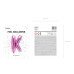 Foil Balloon Letter ''K'', 35cm, dark pink