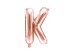 Foil Balloon Letter ''K'', 35cm, rose gold
