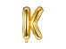 Foil Balloon Letter ''K'', 35cm, gold
