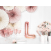 Foil Balloon Letter ''L'', 35cm, rose gold