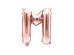 Foil Balloon Letter ''M'', 35cm, rose gold