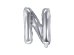 Foil Balloon Letter ''N'', 35cm, silver