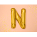 Foil Balloon Letter ''N'', 35cm, gold