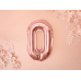 Foil Balloon Letter ''O'', 35cm, rose gold