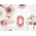 Foil Balloon Letter ''O'', 35cm, rose gold