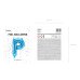 Foil Balloon Letter ''P'', 35cm, blue