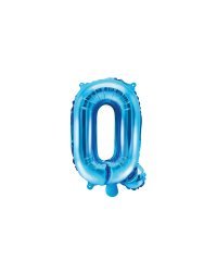 Foil Balloon Letter ''Q'', 35cm, blue