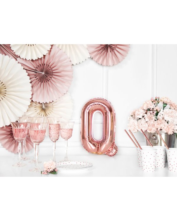 Foil Balloon Letter ''Q'', 35cm, rose gold