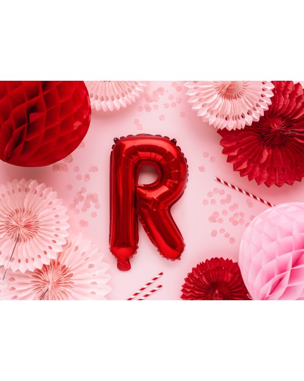 Foil Balloon Letter ''R'', 35cm, red