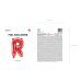 Foil Balloon Letter ''R'', 35cm, red