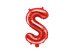Foil Balloon Letter ''S'', 35cm, red