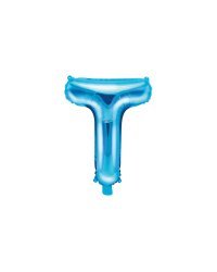 Foil Balloon Letter ''T'', 35cm, blue