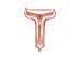 Foil Balloon Letter ''T'', 35cm, rose gold