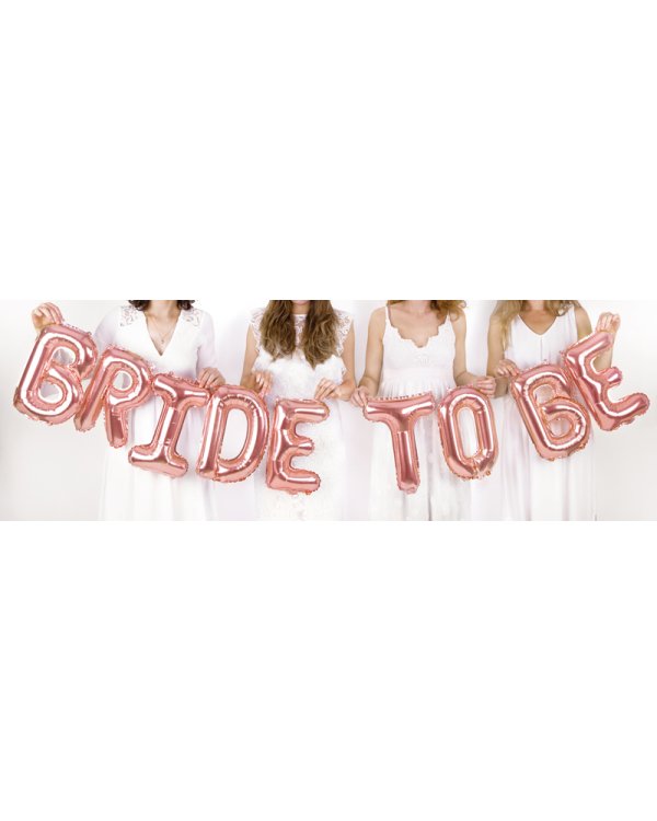 Foil Balloon Letter ''T'', 35cm, rose gold