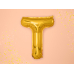 Foil Balloon Letter ''T'', 35cm, gold