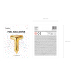 Foil Balloon Letter ''T'', 35cm, gold