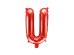 Foil Balloon Letter ''U'', 35cm, red