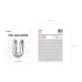 Foil Balloon Letter ''U'', 35cm, silver
