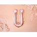 Foil Balloon Letter ''U'', 35cm, rose gold