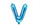 Foil Balloon Letter ''V'', 35cm, blue