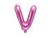 Foil Balloon Letter ''V'', 35cm, dark pink
