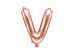 Foil Balloon Letter ''V'', 35cm, rose gold