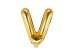 Foil Balloon Letter ''V'', 35cm, gold