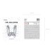Foil Balloon Letter ''W'', 35cm, silver