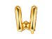 Foil Balloon Letter ''W'', 35cm, gold