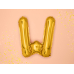 Foil Balloon Letter ''W'', 35cm, gold