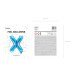 Foil Balloon Letter ''X'', 35cm, blue