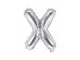 Foil Balloon Letter ''X'', 35cm, silver