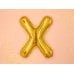 Foil Balloon Letter ''X'', 35cm, gold