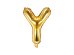 Foil Balloon Letter ''Y'', 35cm, gold