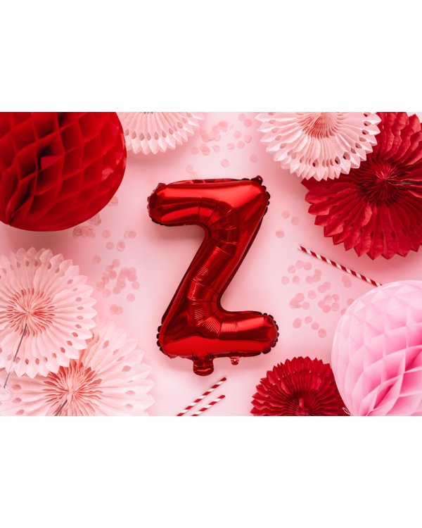 Foil Balloon Letter ''Z'', 35cm, red