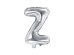 Foil Balloon Letter ''Z'', 35cm, silver