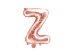 Foil Balloon Letter ''Z'', 35cm, rose gold