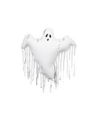 Foil Balloon Ghost with Tassels, 93x86 cm, mix