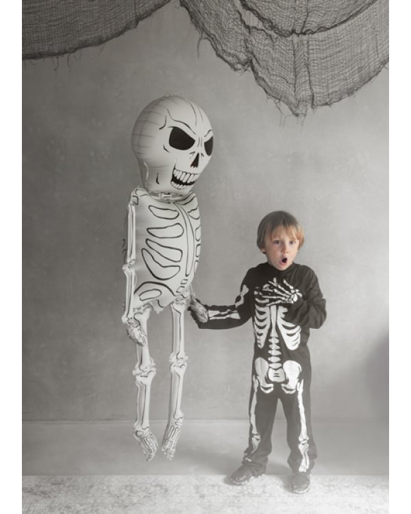 Foil Balloon Skeleton XXL, 46x129 cm, mix