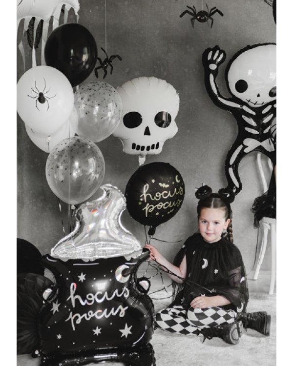 Foil Balloon Skull, 36x41 cm, mix