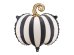 Foil Balloon Striped Pumpkin, 39x38 cm, mix