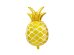 Foil balloon Pineapple, gold, 38x63cm