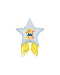 Foil balloon Star with tassels Minions, 72x72 cm, mix