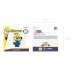 Foil balloon Minion Ron, 53x79 cm, mix