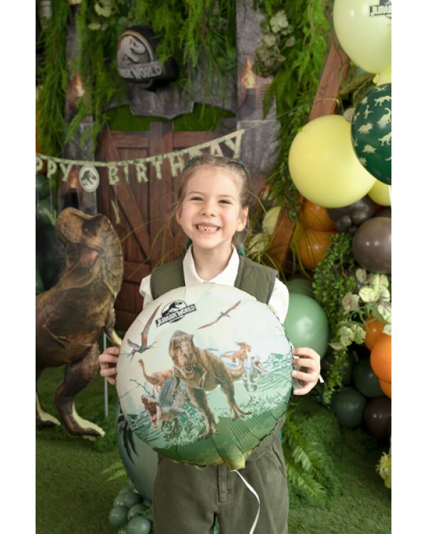 Foil balloon tablet Jurassic World, 35x35 cm, mix