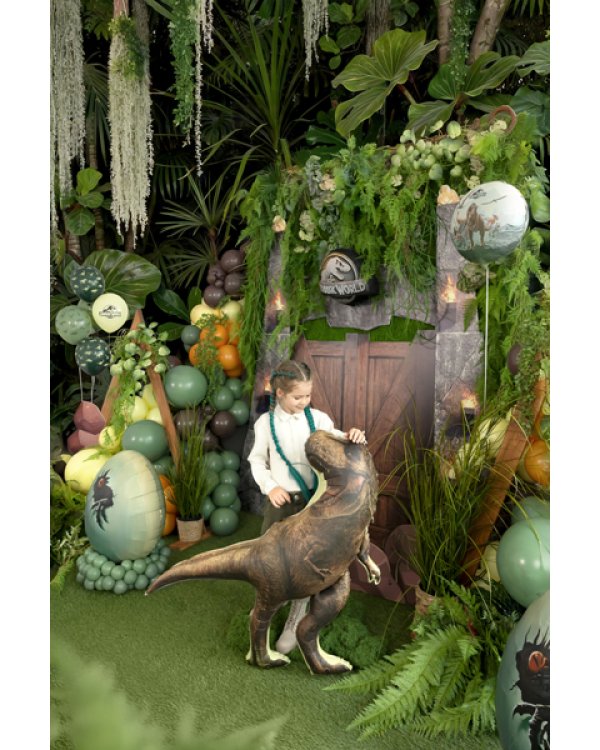 Foil balloon Jurassic World T-Rex, 92x98 cm, brown